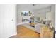 Cozy living room with wood floors, fireplace, and tv at 3428 Plaza Ln, North Charleston, SC 29420