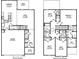 Detailed floor plan showcasing the layout of this two-story home with kitchen, living room, bedrooms, and bathrooms at 413 Mistflower Ln, Moncks Corner, SC 29461