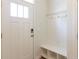 Entryway mudroom featuring a built-in bench with storage and coat hooks for organization at 413 Mistflower Ln, Moncks Corner, SC 29461