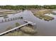 Marsh front home features a dock and expansive water views at 4702 Blockhouse Ln, Hollywood, SC 29449
