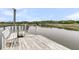 Wooden dock with bench and access to the water at 4702 Blockhouse Ln, Hollywood, SC 29449