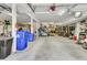 Extra large garage with high ceilings featuring great storage, ample room for parking, and bright lighting at 4702 Blockhouse Ln, Hollywood, SC 29449
