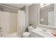 Bathroom featuring a shower-tub combination and a vanity with a sink at 489 Dolphin Dr, Summerville, SC 29485