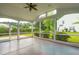 Enjoy the outdoors in this screened-in porch, perfect for relaxation and entertaining with views of the backyard at 489 Dolphin Dr, Summerville, SC 29485