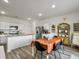Eat-in kitchen with seating for four and stainless steel appliances at 5003 Ferry Field Dr, Summerville, SC 29485