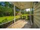 Relax on this screened porch and enjoy the backyard view at 626 Battery Edge Dr, Summerville, SC 29486