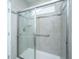 This bathroom features a glass-enclosed shower with neutral tiling at 626 Battery Edge Dr, Summerville, SC 29486