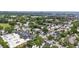 Scenic aerial view showcases a mix of residential and commercial properties amidst lush greenery at 634 Rutledge Ave, Charleston, SC 29403