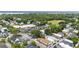 Picturesque aerial view highlights a vibrant community with tree-lined streets and diverse housing options at 634 Rutledge Ave, Charleston, SC 29403