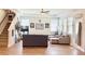 Comfortable living room with hardwood floors and plenty of seating space at 689 W Butternut Rd, Summerville, SC 29483
