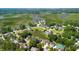 Beautiful aerial view shows neighborhood homes surrounding pond with lush green landscaping at 6910 Tanner Hall Blvd, Hanahan, SC 29410
