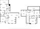 Detailed floor plan showcasing the layout of the home, including room dimensions and features for both floors at 6910 Tanner Hall Blvd, Hanahan, SC 29410
