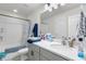 Bright bathroom featuring a shower and vanity with sink at 7812 Park Gate Dr, North Charleston, SC 29418