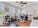 Bedroom with windows, desk, and exercise equipment at 7812 Park Gate Dr, North Charleston, SC 29418