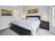 Comfortable bedroom featuring neutral tones, soft carpet, and ample natural light, offering a relaxing atmosphere at 105 Corral Cir, Summerville, SC 29485