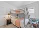 Cozy bedroom with bunk beds, a unique accent chair, and stylish decor at 112 Crimson St, Summerville, SC 29486