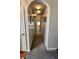 Long hallway with modern gray paint, carpeted floors and white trim at 114 Sea Cotton Cir, Charleston, SC 29412