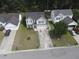 Aerial view of a residential neighborhood, showcasing the well-manicured lawns and tree-lined streets at 125 Towering Pine Dr, Ladson, SC 29456