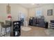 Mini dining area with counter seating, and beverage station with small appliances at 128 Sandy Bend Ln, Summerville, SC 29486
