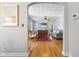 Open-concept living room with hardwood floors, and a cozy rug at 1298 French Santee Rd, Jamestown, SC 29453