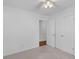 Bedroom featuring neutral carpet, a ceiling fan and access to a closet and the rest of the home at 1593 Westwood Dr, Charleston, SC 29412