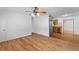 Open concept living and dining area with beautiful hardwood floors and neutral decor at 1593 Westwood Dr, Charleston, SC 29412