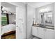 Primary bathroom with sink and view of bedroom at 1671 Dawson Branch Rd, Summerville, SC 29483