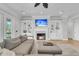 Living room with fireplace, TV and sectional sofa at 1720 Bowline Dr, Mount Pleasant, SC 29466