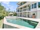 Large backyard pool featuring plenty of space for entertaining with patio seating at 1720 Bowline Dr, Mount Pleasant, SC 29466