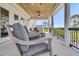 Inviting porch featuring lounge chairs, an overhead fan, and picturesque views of the property at 1720 Bowline Dr, Mount Pleasant, SC 29466