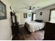 Bedroom featuring laminate flooring, neutral paint, and ceiling fan with a light at 214 Four Iron Dr, Summerville, SC 29483