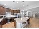 Well-equipped kitchen with stainless steel appliances, granite counters, and an island with seating at 220 Garden Gate Way, Summerville, SC 29486