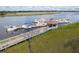 Picturesque marina with a gazebo and boat slips, perfect for boating and enjoying waterfront views at 2333 Tall Sail Dr # G 607, Charleston, SC 29414