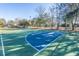 Community basketball court surrounded by mature trees and greenery at 2650 Summer Leaves Ct, Charleston, SC 29414