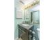 Bathroom with a vanity, granite countertop, mirror, and toilet at 2650 Summer Leaves Ct, Charleston, SC 29414