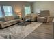 Bright living room with plush seating, large rug, and a coffee table creates a warm gathering space at 305 Camellia Bloom Dr, Moncks Corner, SC 29461