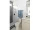 Contemporary bathroom featuring a glass-enclosed shower, sleek fixtures, and modern design at 3139 Vanessa Lynne Ln, Johns Island, SC 29455