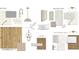 A design board with various finishes for the kitchen, primary bath, secondary bath and laundry room at 3143 Vanessa Lynne Ln, Johns Island, SC 29455