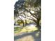 View of live oak trees with Spanish moss on a grassy lawn in the early morning light at 3143 Vanessa Lynne Ln, Johns Island, SC 29455