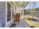 Relaxing porch with seating overlooking the backyard at 3529 Habenaria Rd # 33, Mount Pleasant, SC 29466