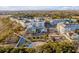 Stunning aerial view of a community with charming houses, lush greenery, and waterfront access at 405 Spartina Ln # 405, Charleston, SC 29492