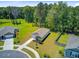 A cozy home sits amidst lush greenery, complemented by a well-kept lawn and a fenced-in yard at 407 Spruce Ivy St, Moncks Corner, SC 29461
