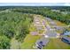 Aerial of a community with well-spaced homes surrounded by lush greenery at 407 Spruce Ivy St, Moncks Corner, SC 29461