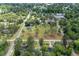 Aerial view of neighborhood showcasing tree lined streets and spacious home lots at 408 N Palmetto St, Summerville, SC 29483