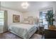 Comfortable bedroom with a well-made bed, stylish decor, and soft lighting, for relaxation and enjoyment at 408 N Palmetto St, Summerville, SC 29483