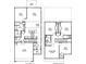 Detailed floor plan showcasing the layout of the first and second floors of the home at 421 Mistflower Ln, Moncks Corner, SC 29461