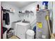The laundry room includes washer, dryer and water heater at 4662 Nibbs Ln, North Charleston, SC 29418