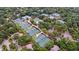 Aerial view of tennis court complex surrounded by lush trees at 4943 Green Dolphin Way, Kiawah Island, SC 29455