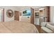 Comfortable bedroom boasts a large television screen and ample closet space at 4943 Green Dolphin Way, Kiawah Island, SC 29455