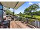 Relaxing covered deck offers picturesque golf course and water views at 4943 Green Dolphin Way, Kiawah Island, SC 29455